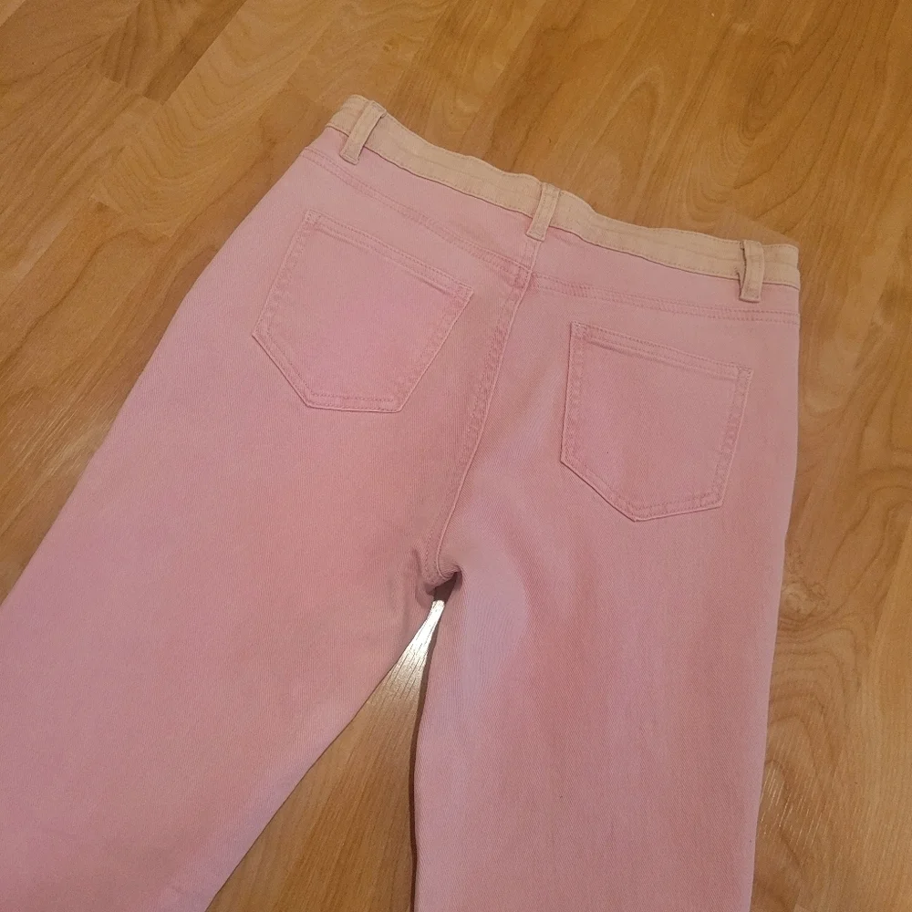 POL Add Some Flare Jean Pink Size Small